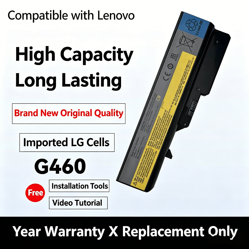 Compatible with Lenovo laptop batteries for models g460, z460, b470, G470, z465, Z475, V370, G560