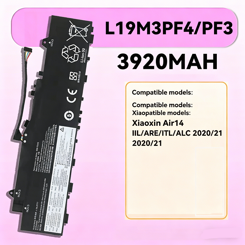 Compatible with Lenovo Xiaoxin Air-14IIL ITL 2020 2021 L19C3PF3 L19M3PF4 Battery
