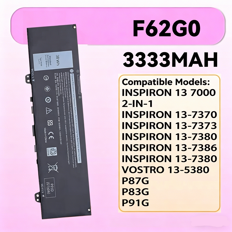 Dell Inspiron 13 7370 7380 F62G0 Vostro 13 5370 Laptop Battery