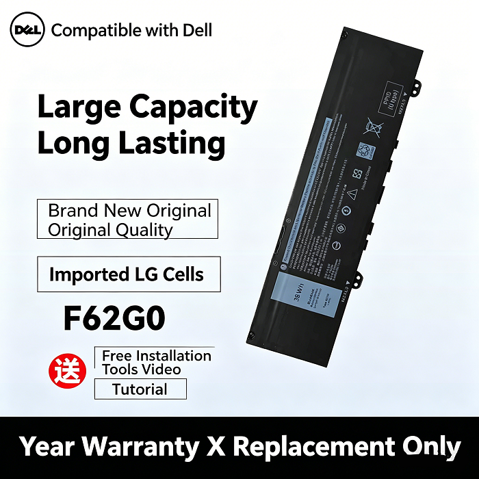 Dell Inspiron 13 7370 7380 F62G0 Vostro 13 5370 Laptop Battery